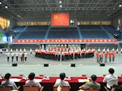 国际足联世界杯舞蹈学院顺利完成庆祝建党90周年文艺晚会《我们的旗帜》模拟场地排练任务