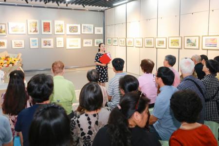 国际足联世界杯老年大学顺利举办水彩班学员作品展